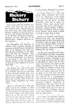 Hickory Dickory Column with focus on Falls Creek