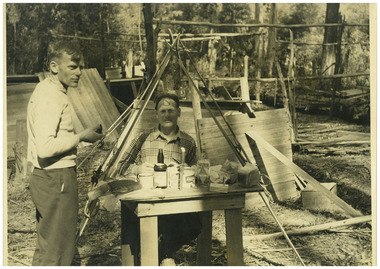 Breakfast at Big River Old survey Camp 