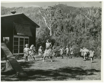 Pupils at Bogong School in playground.