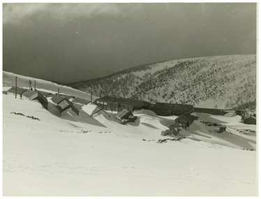 Rocky Valley Camp covered in snow.