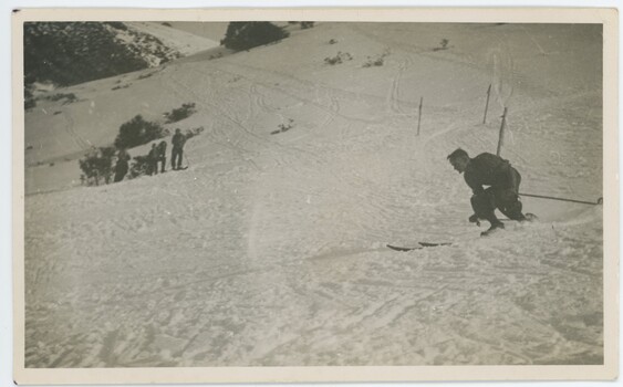 Ray Meyer racing at Falls Creek c1949