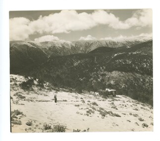 Spion Kopje From Falls Creek with Skyline Lodge to the right