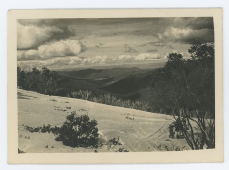 Looking down Middle Creek valley from SEC Camp Bogong High Plains.