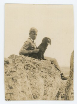 Ray Meyer at Eskdale Spur with Jock.