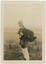 Ray Meyer in special walking costume for a cold foggy morning 1933