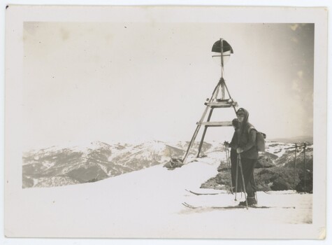 Joan Meyer at Mt McKay Bogong High Plains