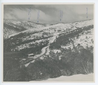 Upper Kiewa Valley Road, Falls Creek with locations marked