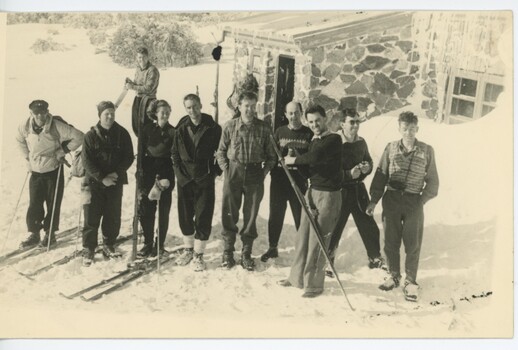 Group outside of  Cleve Cole Hut