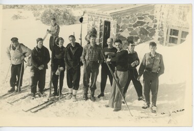 Group outside of  Cleve Cole Hut
