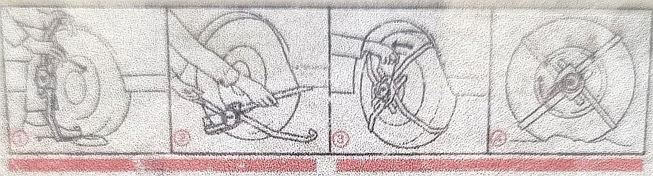 Application diagram from instruction sheet