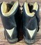 Heel of boot showing leather insert and stitching