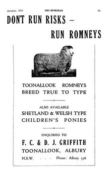 Advertisement for Fred Griffith's Toonallook