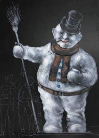 Sketch for Snowman sculpture at Falls Creek