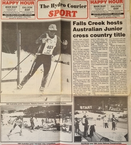 Report on Australian Junior Championship Front Page