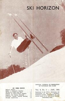 Rudi Wurth, winner of the National Slalom and Downhill titles at Kosciusko, 1954.