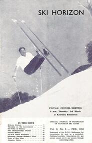 Rudi Wurth, winner of the National Slalom and Downhill titles at Kosciusko, 1954.