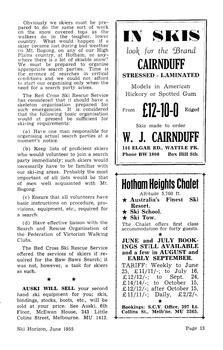 Article about the Red Cross Ski Service continuedm