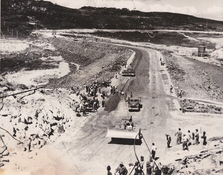 Construction of the Rocky Valley Dam Wall