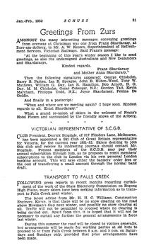 Regulations for Transport to Falls Creek