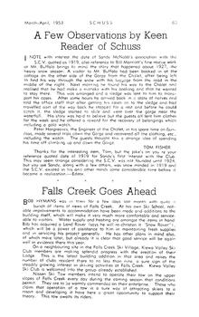 Falls Creek Goes Ahead - Bob Hymans