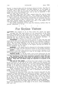 Information for visitors to Skyline Lodge