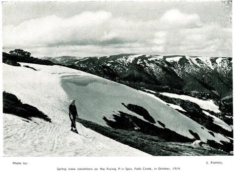 Skier on the Frying Pan Spur October 1954