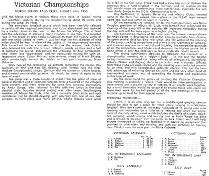 Victorian Championships, Falls Creek August 14th, 1955