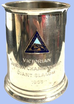 Pewter Mug Victorian Junior Championship Giant Slalom 1963