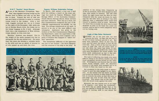 Explanation of disaster and the beginning of salvage operations.