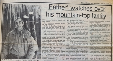Article about Ory Freauf - Father of the Mountain