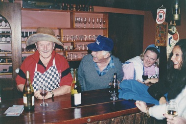Ernest Forras and Julian Brown at Julian's Lodge with Beth Brown and Marnie Searles