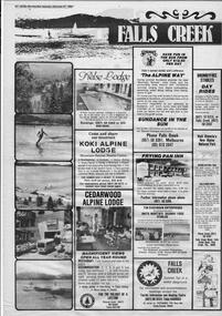 Falls Creek Promotion Border Morning Mail 1983