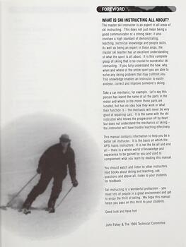 Australian Professional Ski Instructors Manual - Foreword