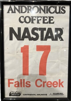 Paper Bib used for NASTAR ski events