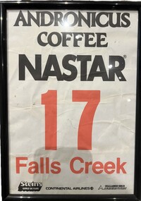 Paper Bib used for NASTAR ski events