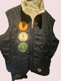 Snow vest with A.S.S.S.S.T.C cloth badges