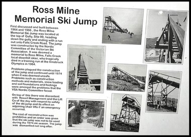 Ross Milne Memorial Ski Jump Display Board