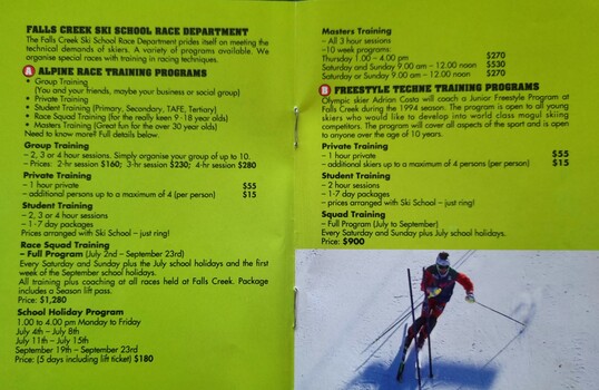 Falls Creek Ski School Race Program