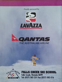 Back Cover sponsorship advertising Lavazza and Qantas