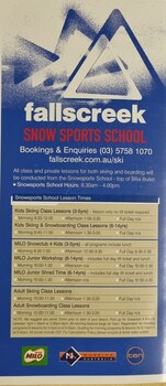 Falls Creek Snowsports School Booking information
