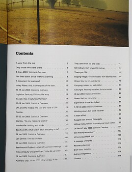 The Campaign Fires - Contents