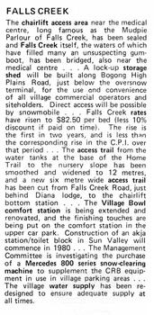 Article - Falls Creek development plans