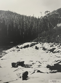 Junction Dam - ice formation approximately 1' thick - June 1944