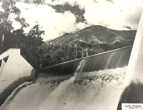 Spillway - Junction Dam with Spion Kopje in the background - September 1947