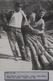 Dick Stericker and Hans Fisher on smoko