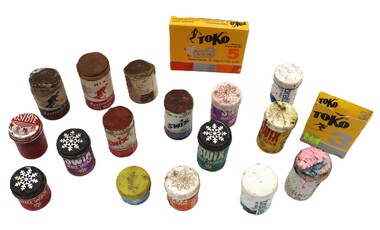 Wide assortment of ski waxes