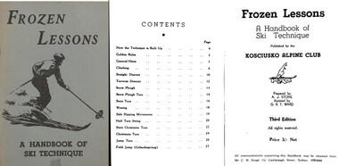 Frozen Lessons  -  Cover, Table of Contents and Front page