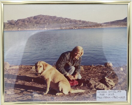 George Shirling and his dog