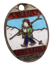 Nissen Falls Creek Badge with skier