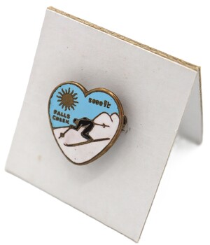Falls Creek 5000 ft Badge mounted on board